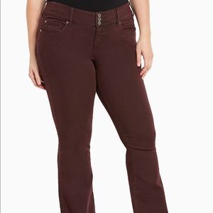 Torrid Maroon Bell Bottoms